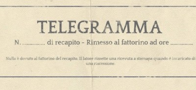 telegramma di condoglianze