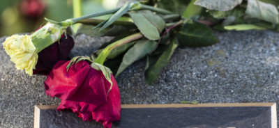 Wilting Flowers on a Memorial